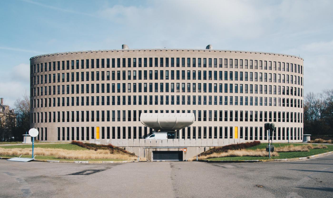 Gevel van Braemgebouw op Campus Etterbeek